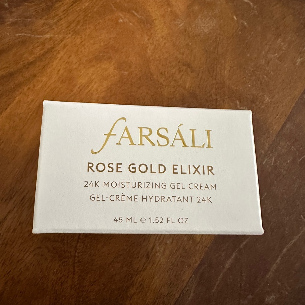 Farsali rose gold elixir 24k moisturizing gel Cream 45mL NEW